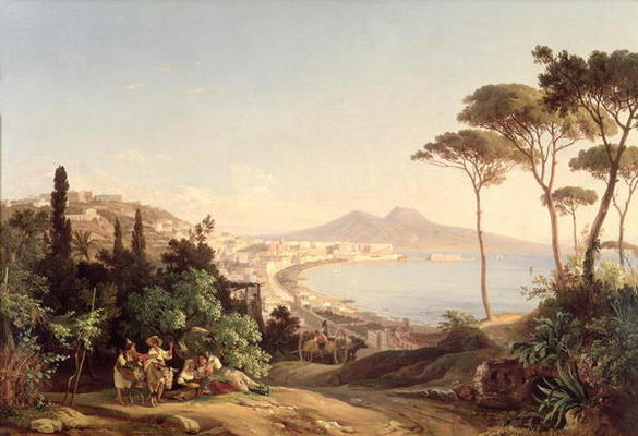 View of Naples, 1837/38 (oil on canvas) a Carl Wilhelm Götzloff