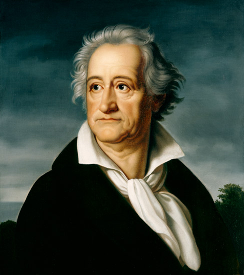 J.W.v.Goethe / Painting by Kolbe /1822-6 a Carl Wilhelm Kolbe
