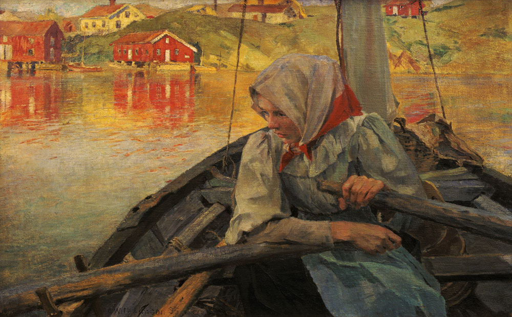 The fisherman girl (Fiskarflicka) a Carl Wilhelmson