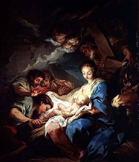 The Adoration of the Shepherds a Carle van Loo