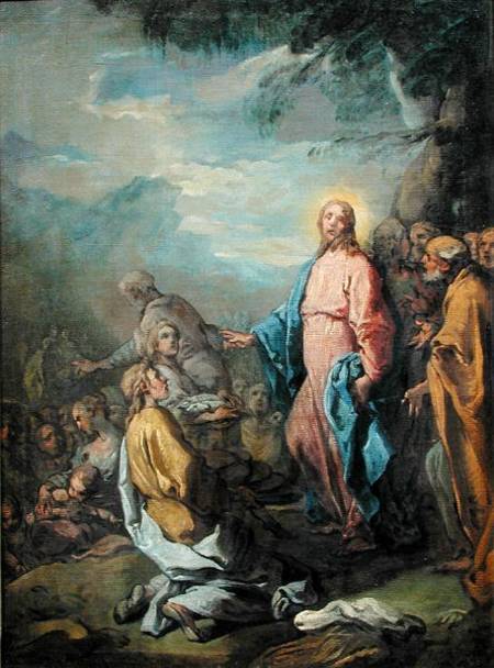 The Feeding of the Five Thousand a Carle van Loo