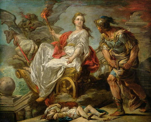 Jason and Medea, 1759 (oil on canvas) a Carle van Loo