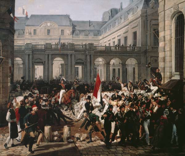 The Duke of Orleans Leaves the Palais-Royal and Goes to the Hotel de Ville on 31st July 1830 a Carle Vernet