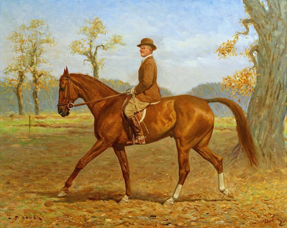 On Horseback a Carl Franz Bauer