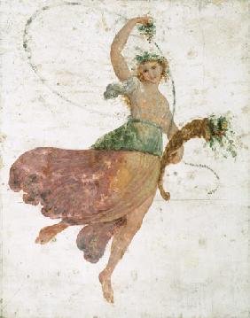 Young Dancer with a Cornucopia and a Bunch of Grapes