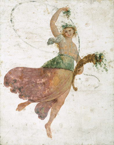 Young Dancer with a Cornucopia and a Bunch of Grapes a Carlo Bevilacqua