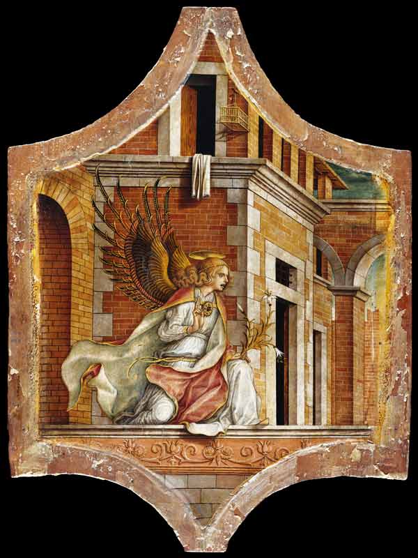 The Angel of the Annunciation a Carlo Crivelli