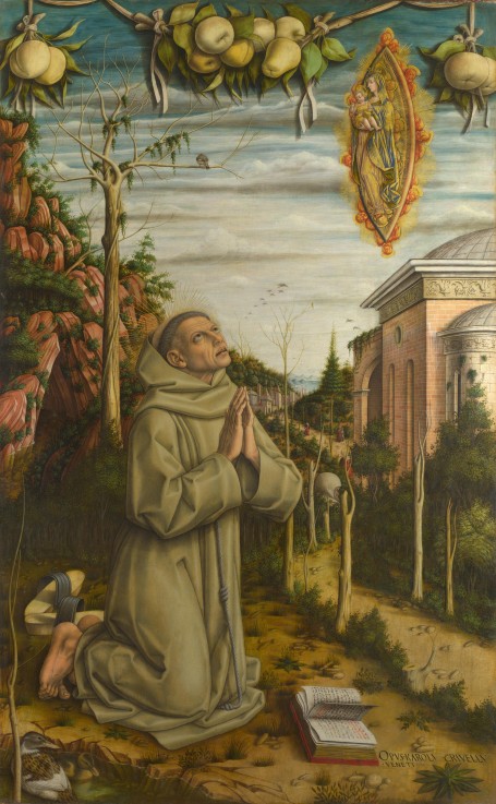 The Vision of the Blessed Gabriele a Carlo Crivelli