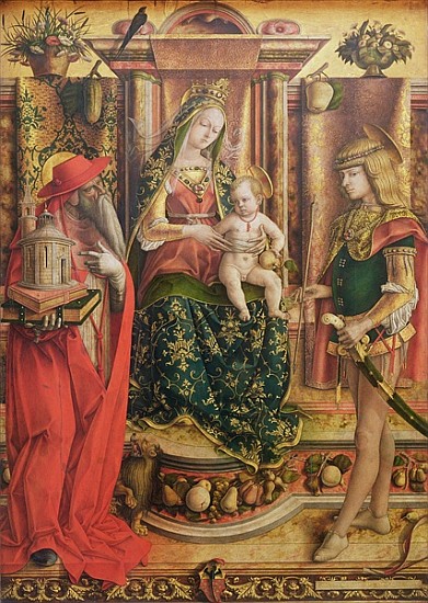 La Madonna della Rondine, after 1490 (oil and egg tempera on wood) a Carlo Crivelli