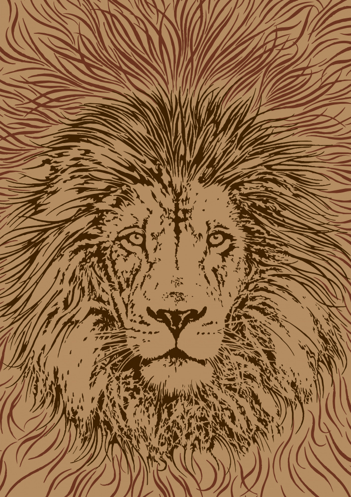 Lion Portrait – King of the Beasts a Carlo Kaminski