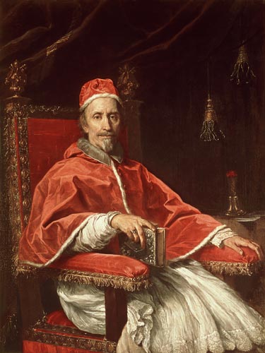 Portrait of Pope Clement IX (1600-69) a Carlo Maratta