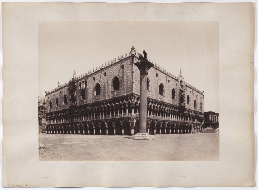 Venice: View of the Markus Column and Doges Palace a Carlo Naya