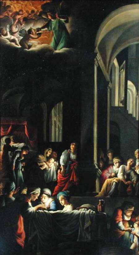 The Birth of the Virgin a Carlo Saraceni