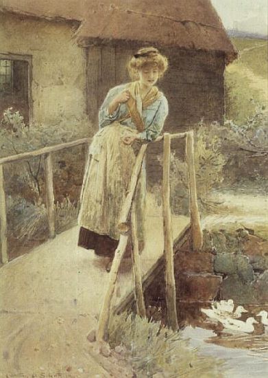 Watching the Ducks a Carlton Alfred Smith
