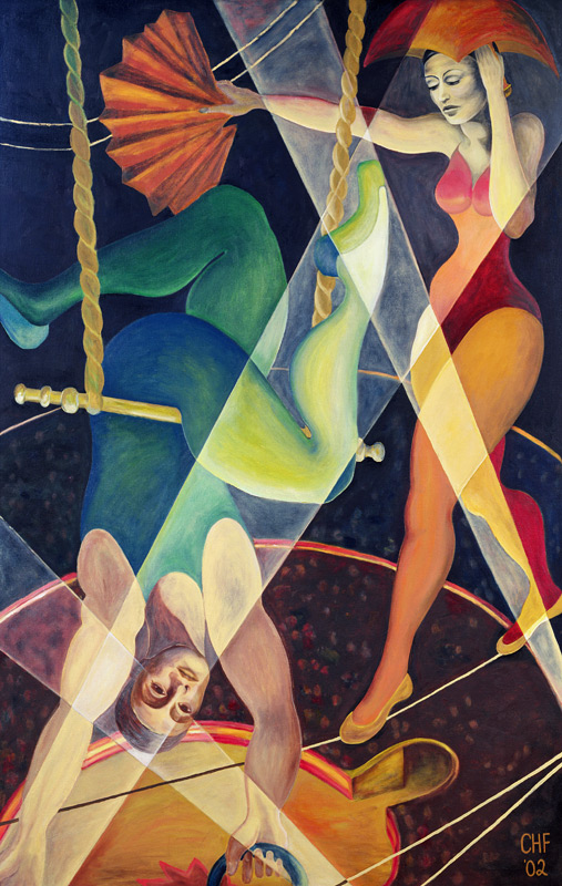 Circus Heights, 2002 (oil on canvas)  a Carolyn  Hubbard-Ford
