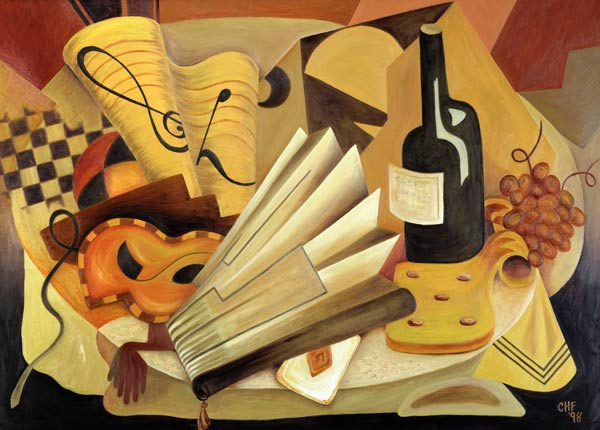 A Theatrical Dinner, 1998 (oil on canvas)  a Carolyn  Hubbard-Ford