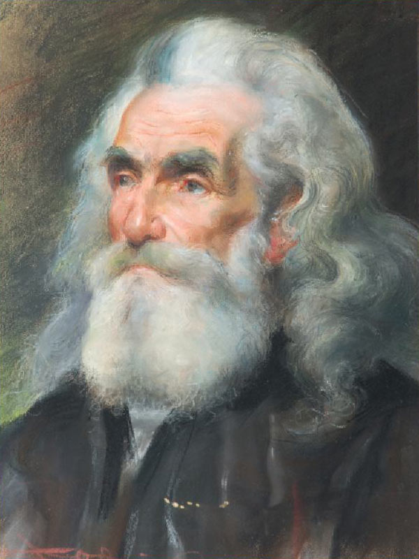 Portrai of an Old Man (pastel) a Casimiro Jodi