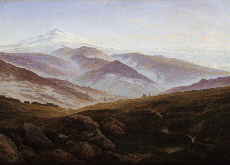 Memories of the Sudeten Mountains a Caspar David Friedrich