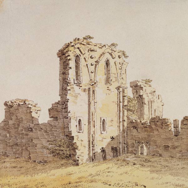 Monastery Ruins (Gothic Church Ruin) a Caspar David Friedrich