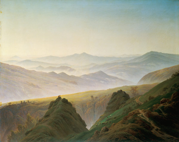 The morning in the mountains a Caspar David Friedrich