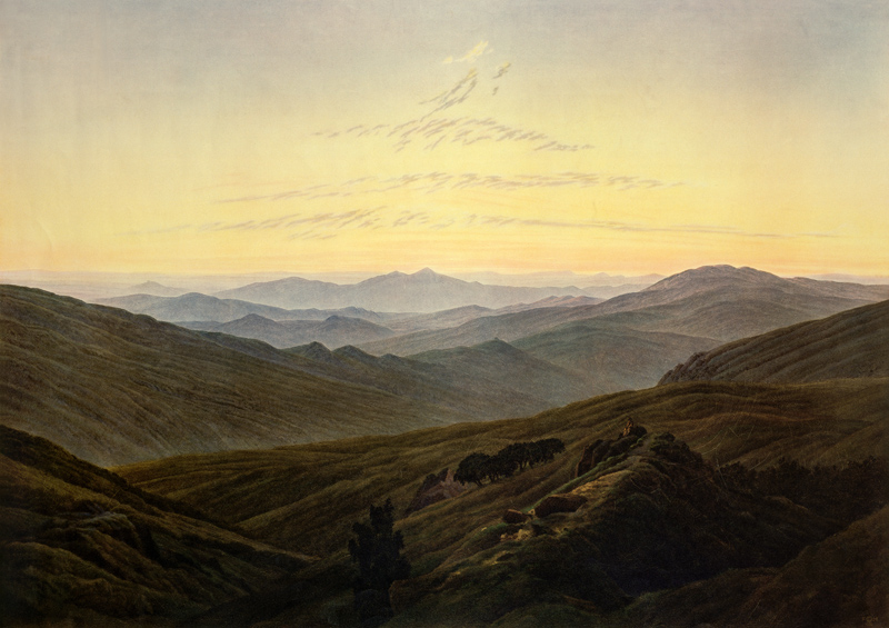 Montagne giganti a Caspar David Friedrich