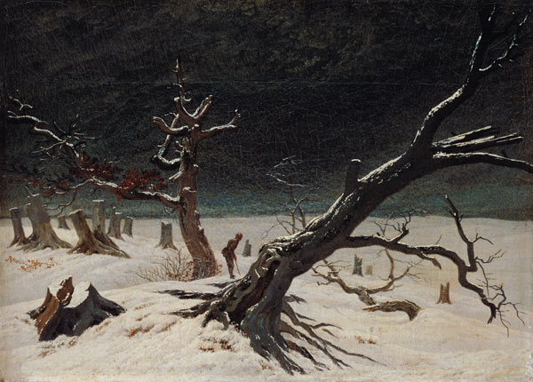 Winter landscape a Caspar David Friedrich