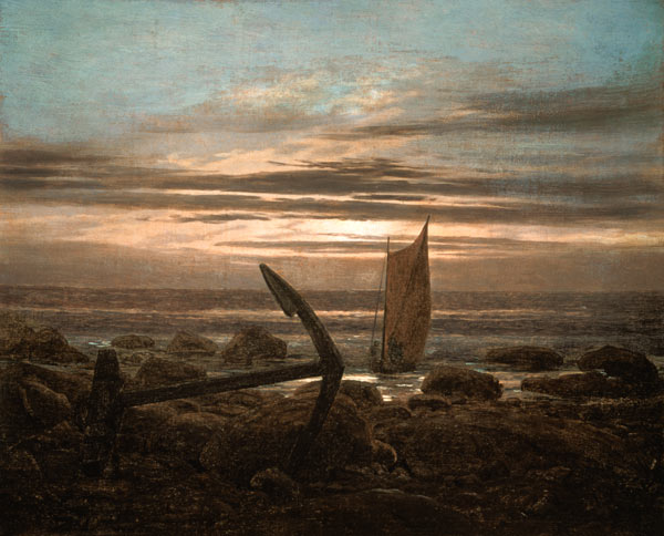 Abend an der Ostsee a Caspar David Friedrich
