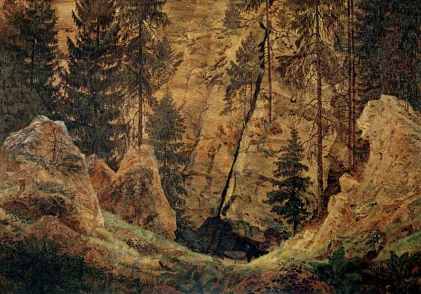 Rock valley a Caspar David Friedrich