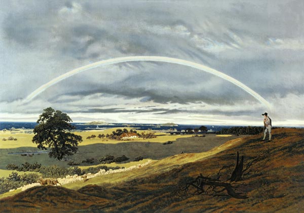 Paesaggio con arcobaleno a Caspar David Friedrich
