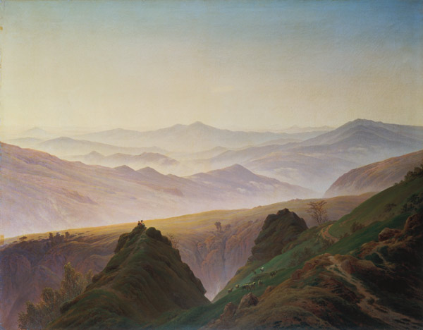 Morning in the Mountains a Caspar David Friedrich