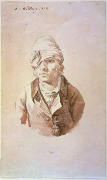 Self-portrait with cap a Caspar David Friedrich