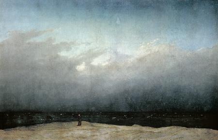 Monaco al mare (prima del restauro) - Caspar David Friedrich