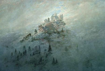Early morning mist in the mountains, Morgennebel im Gebirge, Friedrich, Caspar David