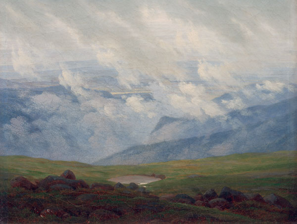 Drifting clouds a Caspar David Friedrich