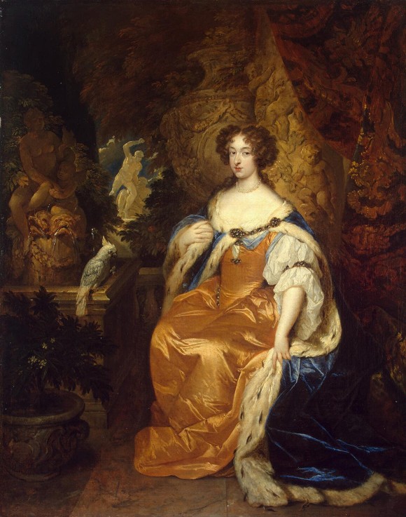 Portrait of Queen Mary II of England (1662-1694) a Caspar Netscher