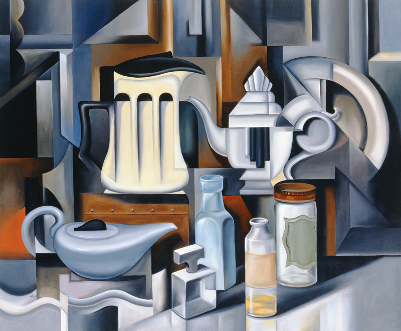 Still Life with Teapots a Catherine  Abel