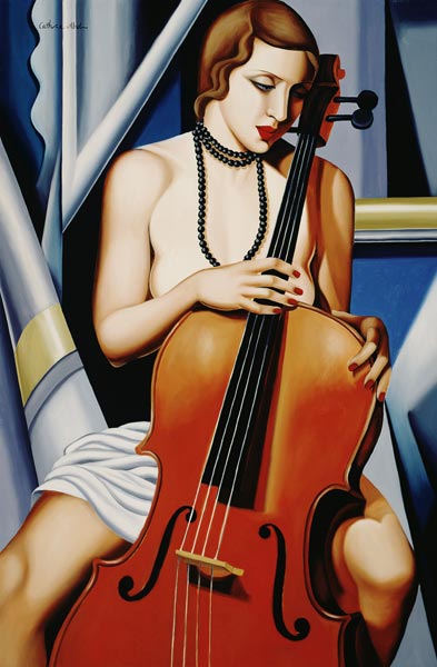 Woman with Cello a Catherine  Abel