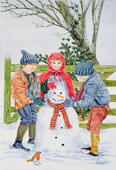 Building a snowman (w/c)  a Catherine  Bradbury