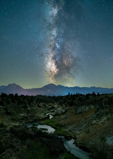 Milky Way over the Valley