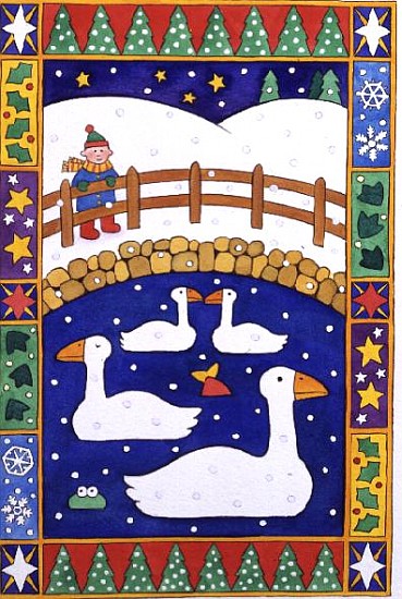 Ducks in the Snow  a Cathy  Baxter