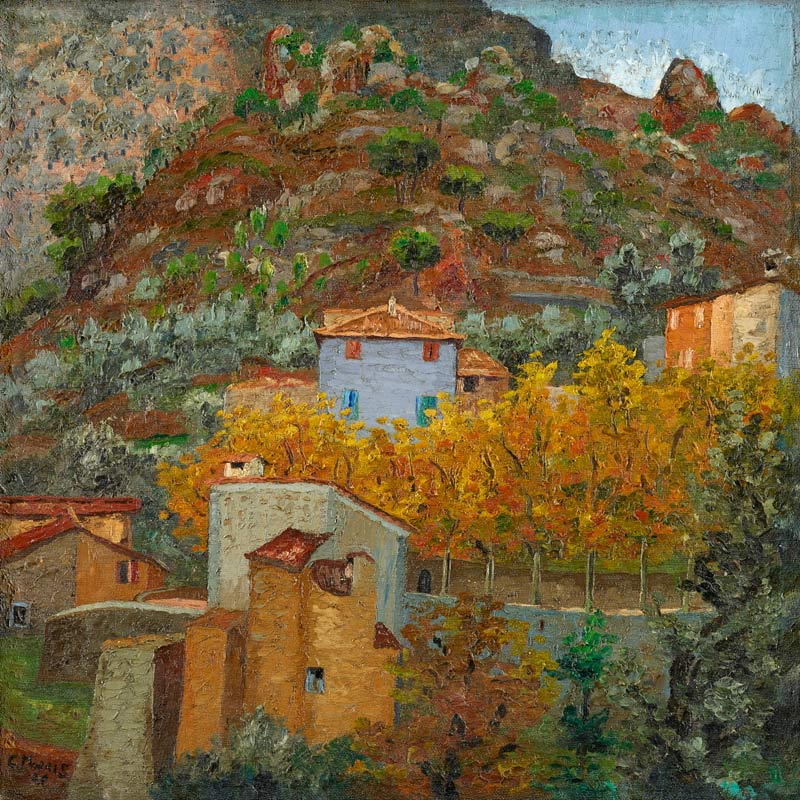 Hillside Houses, Deia, Mallorca a Cedric Morris