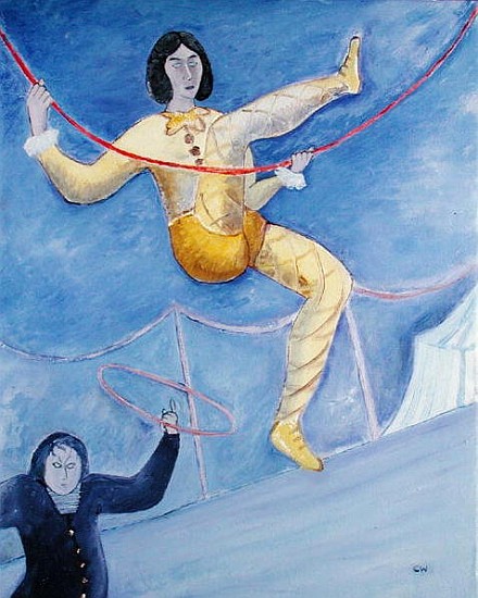 The Acrobat, 1983 (oil on canvas)  a Celia  Washington