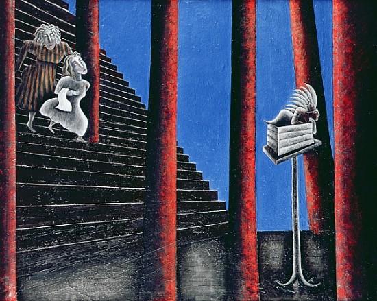 The Enigma of Descent, 1993 (oil on canvas)  a Celia  Washington