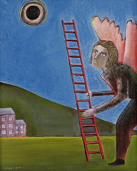 The Rise of Icarus, 1989 (oil on canvas)  a Celia  Washington