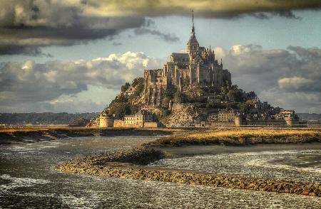 Sky opening over Mt.St.Michel