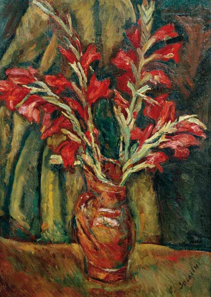 Red Galdioli in a Vase a Chaim Soutine