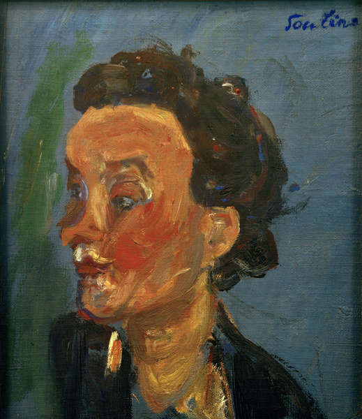 Young Englishwoman in Blue a Chaim Soutine