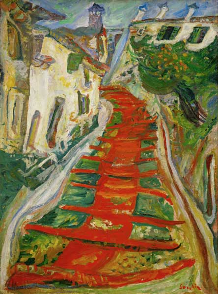 Red Steps in Cagnes a Chaim Soutine