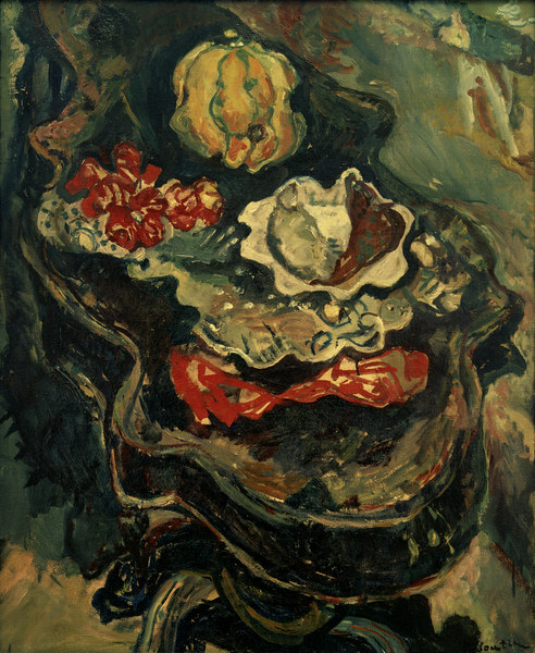 Table with victuals a Chaim Soutine