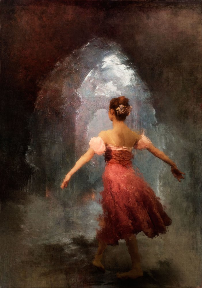 Ballerina with red dress... a Charlaine Gerber